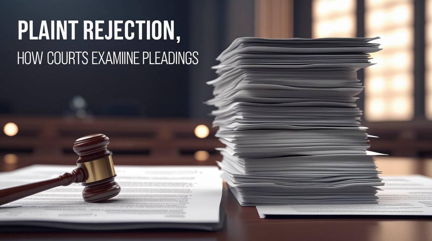 Plaint Rejection, How Courts Examine Pleadings